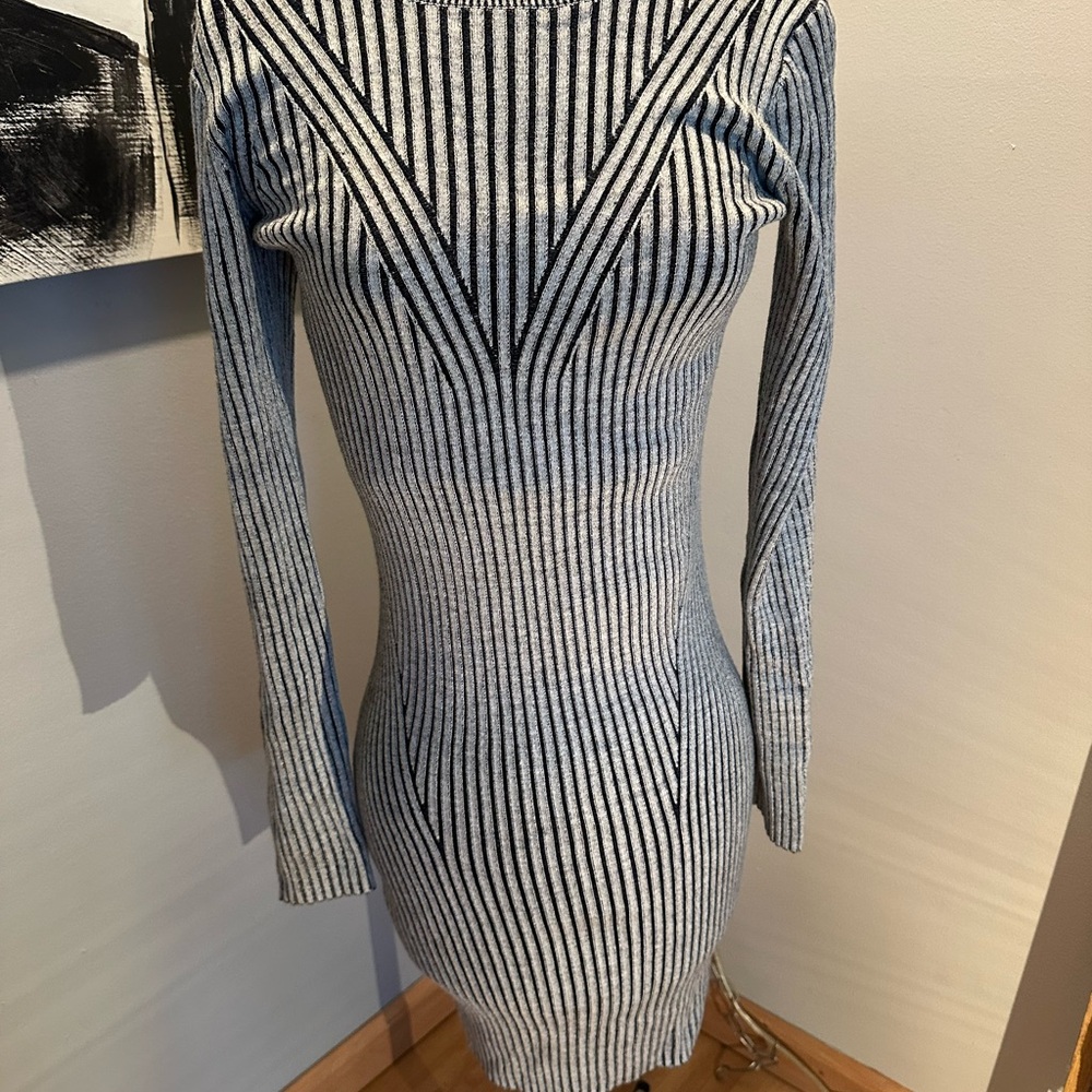 Striped Long Sleeve Dress